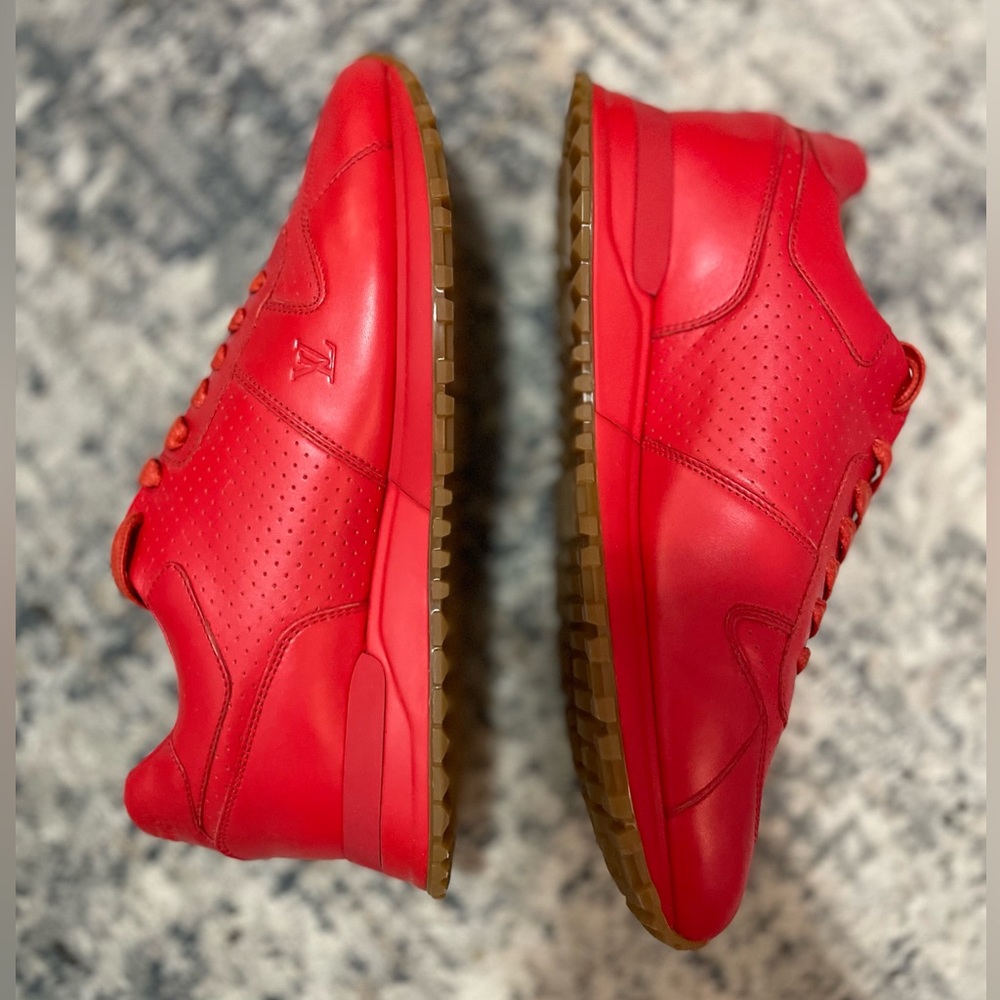 Louis Vuitton x SUPREME Red Sneakers